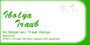 ibolya traub business card